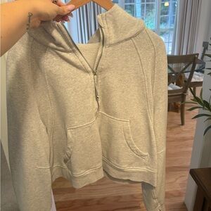 lululemon athletica Light Gray Scuba hoodie